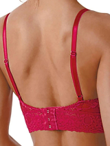 Suti Copacabana DeMillus 61083 Em Renda Elstica Exclusiva Taas Forradas Sem Aro Sem Espuma Cor Telha Tamanho 44