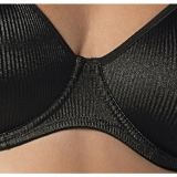 Suti Cognac DeMillus 64861 Em Elastano Com Efeito Cotel Taas Duplas Com Aro Sem Espuma Cor Preto Tamanho 48