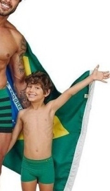 Cueca Boxer Brasil Ultraleve 090207 Marca Zeus Fabricante DeMillus Em Microfibra Elstica Sem Costuras Laterais Cor Verde Bandeira