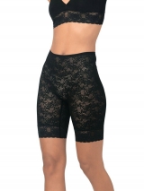 Bermuda Rendada Merlot DeMillus 94607 Em Renda Elstica Com Moderada Compresso Cor Preta
