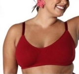 Suti Conforto Ultraleve Plus DeMillus Alas Largas 61146 Tamanho nico Veste 48 a 52 Sem Costura Cor Carmim