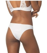 Calcinha Biquni Bastille DeMillus 53355 Em Microfibra Elstica Light Com Detalhes De Renda Elstica Cor Branco Tamanhos P ao EG