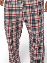 Pijama Longo Masculino Xadrez Zeus DeMillus 285333 Em Algodo Polister e Viscose Tamanho EG