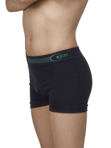 Cueca Boxer Ultraleve Logo 90024 Marca Zeus Fabricante DeMillus Em Microfibra Elstica Sem Costuras Laterais Cor Preto