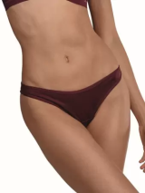 Calcinha Biquni Cotel DeMillus 53120 Em Elastano Com Efeito Cotel Elsticos Suaves nas cavas Cor Vinho Barolo Tamanho P