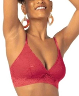 Suti Copacabana DeMillus 61083 Em Renda Elstica Exclusiva Taas Forradas Sem Aro Sem Espuma Cor Telha Tamanho 44
