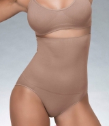 Cinta Calcinha Cala Alta Ultraleve DeMillus 46404 Faixa Dupla No Abdmen Elstico Extra Suave Nas Cavas Tamanho nico Cor Bege Rosado