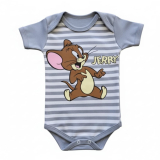 Body Infantil Para Beb� Malha 100% Algod�o Gola Envelope Bot�es de Press�o Tamanhos P, M e G Jerry