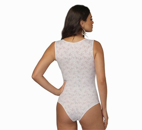 Oysho - Body renda cruzado dianteiro