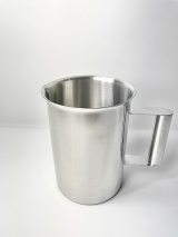 CANECA DE AO INOX CAPACIDADE PARA 1000ml COM ALA (COD 15013)