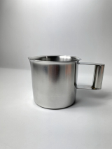 CANECA DE AO INOX CAPACIDADE PARA 500ml COM ALA (COD 15010)