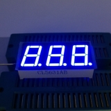 Display 7 segmentos; 3 Dgitos; 0,56 Polegadas; Azul: Catodo (CL5631AB)
