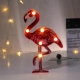Luminria de LED Decorativa Flamingo tamanho 22,5cm (J vai com as pilhas)