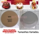 Base para Bolo Tabuleiro Redondo Laminado Cor Prata com Papelo Acoplado no Verso e Dimetro de 350mm (35cm)