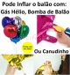 Balo tamanho 18 polegadas +- 45 cm modelo Redondo cor Preto com Bolinhas VENDA MNIMA NESSE PREO  6 UN
