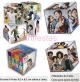 Foto Cubo cristal incolor o cubo comporta 6 (seis) fotos de 8,5x8,5cm