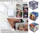 Foto Cubo cristal incolor o cubo comporta 6 (seis) fotos de 8,5x8,5cm