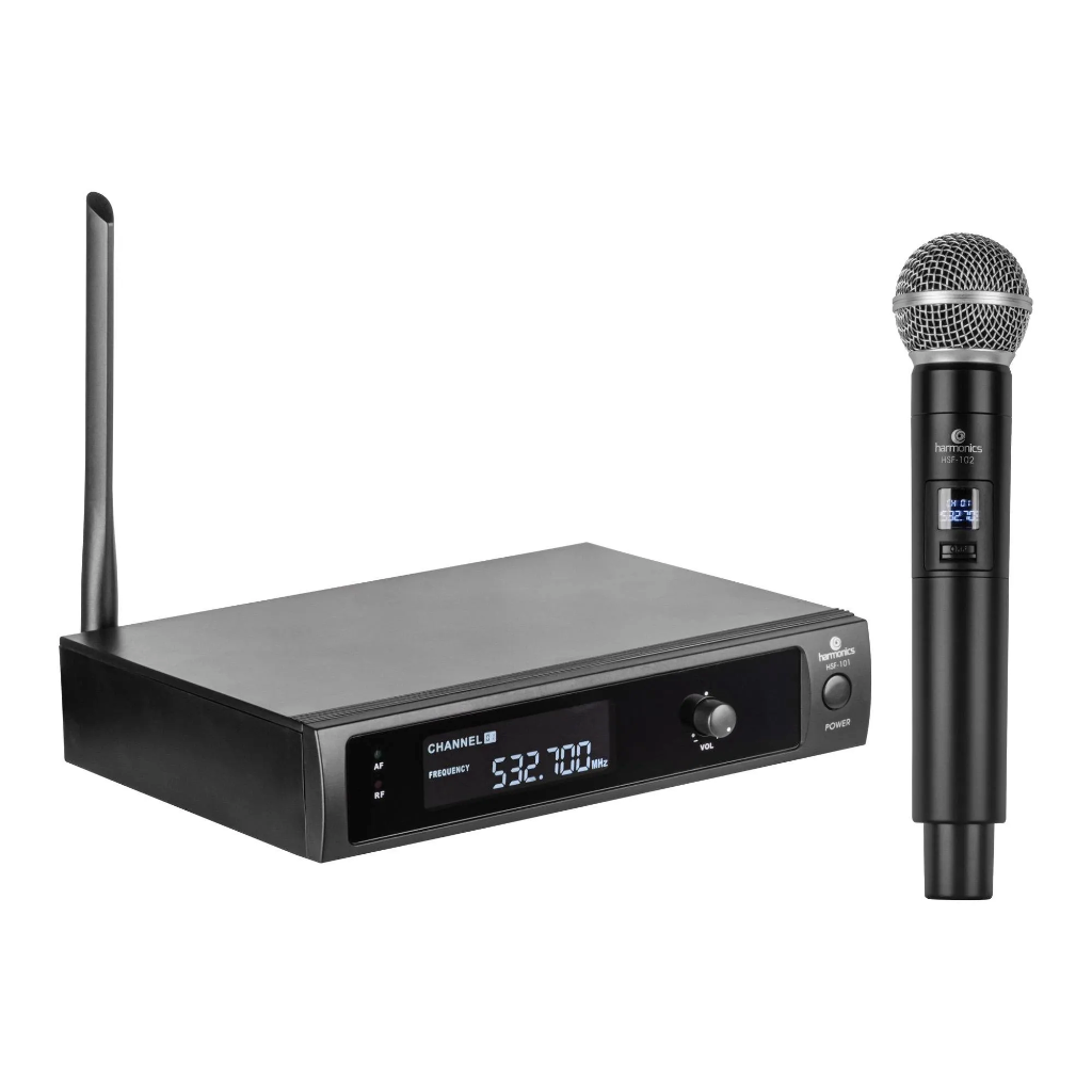 Microfone de Mo sem Fio UHF HSF-101 Harmonics