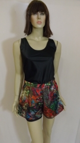 SHORT FEMININO EM SEDA - C�digo UNI000195