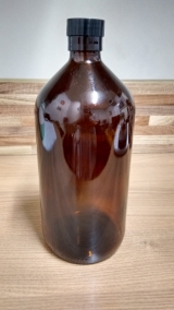 VIDRO 1 L AMBAR GARRAFA QUIMIO   EM6021