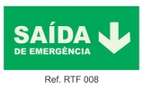 Placa Fotoluminescente ( Rota de Fuga )
