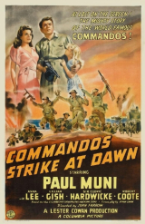OS COMANDOS ATACAM DE MADRUGADA (1942) (Paul Muni,Anna Lee,Lillian Gish) (LEG)