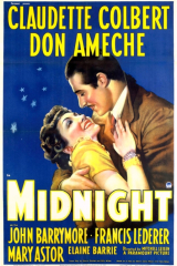 MEIA-NOITE (1939) (Claudette Colbert,Don Ameche,John Barrymore) (LEG)