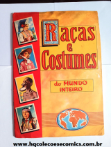 �lbum de Figurinhas Ra�as e Costumes do Mundo Inteiro Ed. Vecchi - 1958