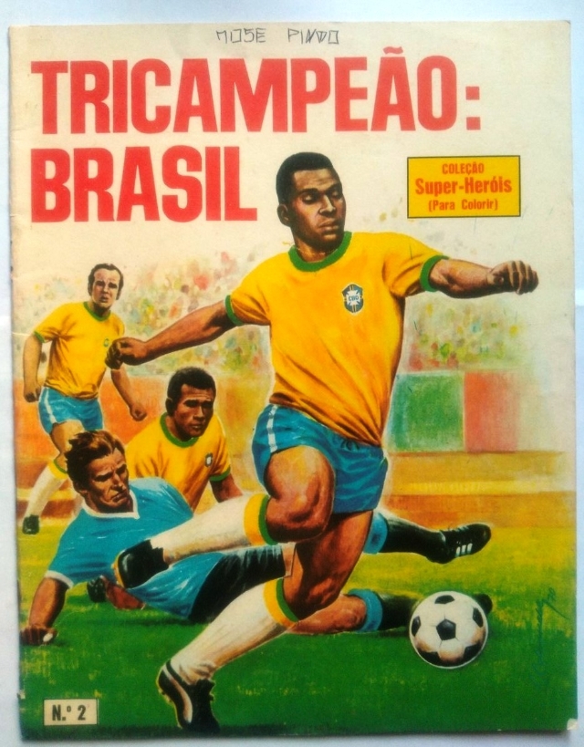 Álbum Brasil Tri-Campeão para colorir - EBAL