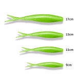 Strike Shad By Braguinha Cor Chartreuse Silver - 11cm