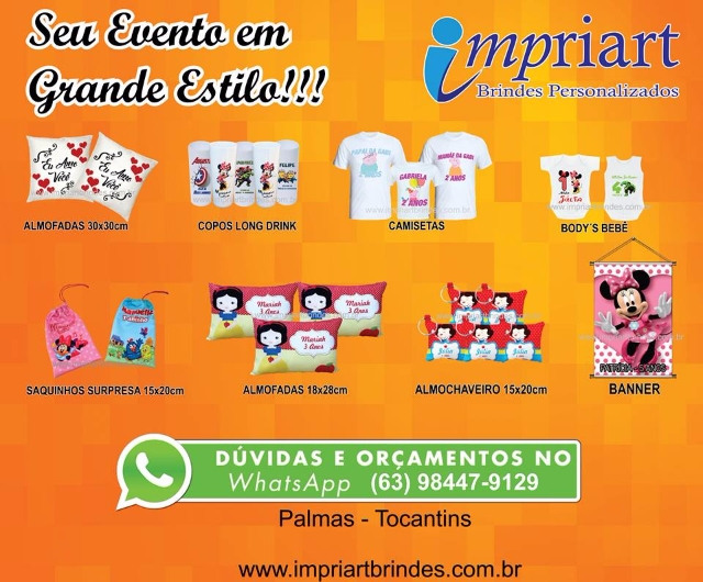 Brindes em Palmas Tocantins - faça seu orçamento conosco!!!