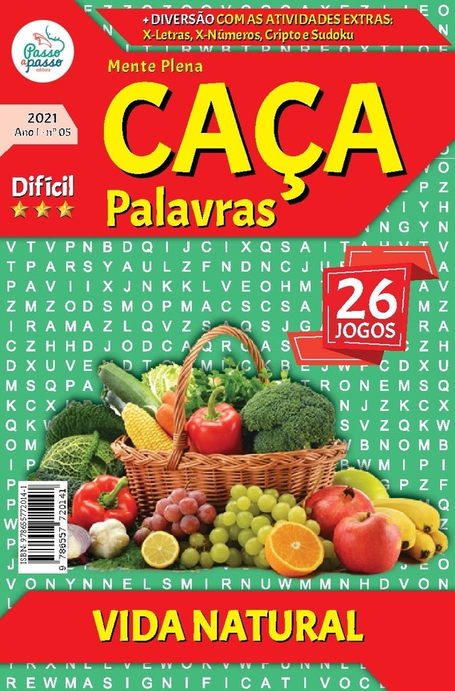 CAÇA PALAVRAS - VIDA NATURAL - DIFÍCIL PASSO A PASSO PASSATEMPO