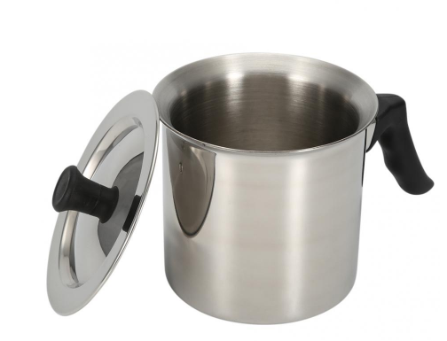Leiteira com apito em aço inox 1 Litro
