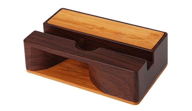 Suporte De Celular De Mesa Madeira Amplificada