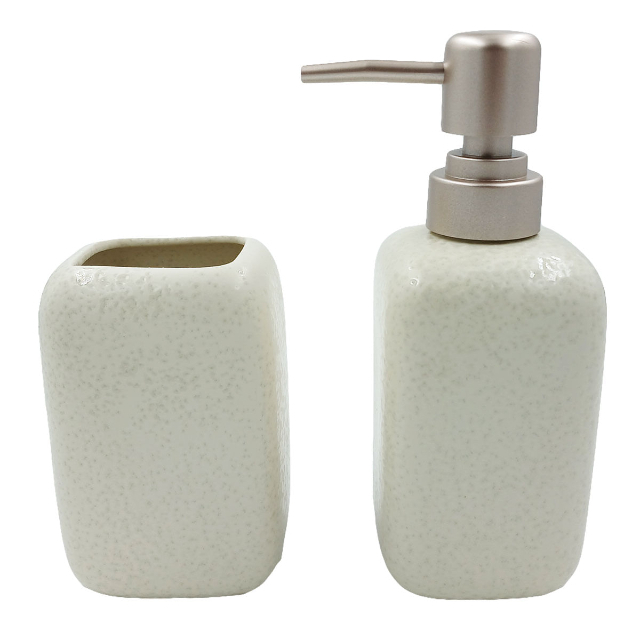  Kit Banheiro 2 Peas em Porcelana  Luxo Glanilite 