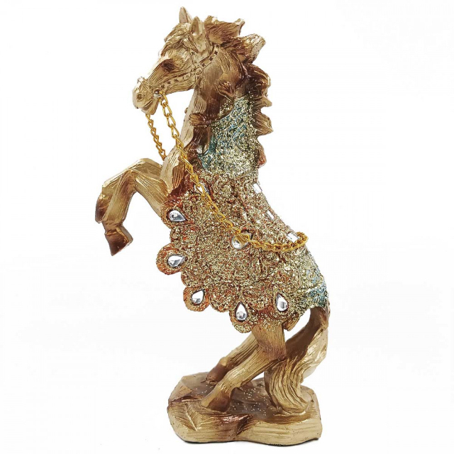 Cavalo Decorativo 18x12cm Em Resina Youbai