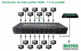 Distribuidor de Video splitter HDMI - 1x16 LU629M