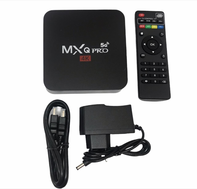 Conversor TV Box Smart 4k Wifi + 5G- MXQ PRO-4K