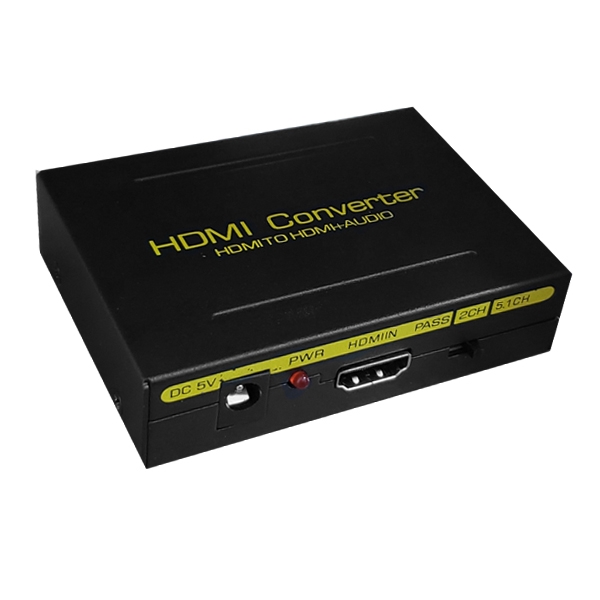 Conversor HDMI para HDMI c/ Extrator de áudio RL e SPDIF - EL088 , DK088