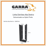 Estribo Aba Dentro 7X14 - Epoxi Preto