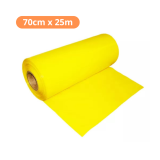 Bobina Polietileno Faixa Plstica Amarela 70cm x 25m