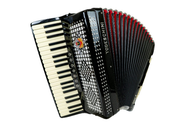 トニー・アゴステニ Tony Agostini 「アトリエノ隅」　油彩 フランス Acordeon Todeschini Super 6 Preto por R$17.880,00