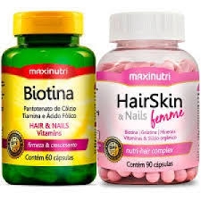 MAXINUTRI HAIR SKIN NAILS FEMME 90 CAPS + BIOTINA 60 CAPS