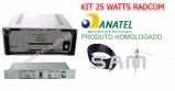 Kit 25w Fm Radcom - Transmissor FM 25w +Processador PSC-2 + Antena Plano Terra +30m RGC-213