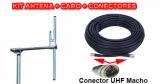 Kit antena Dipolo 0 dB com 30 metros rgc213