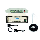 Kit 100W - Transmissor FM 100w + Processador 5 Bandas Digital Dsp-5 RDS + Antena Plano Terra +30m RGC-213