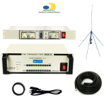 Kit 25W- Transmissor T-25w Radcom + Processador PSC3 + Antena Plano Terra +30m RGC-213 