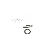 Kit Antena Plano Terra 0db,cabo 30 metros RGC-213 com conectores uhf macho.