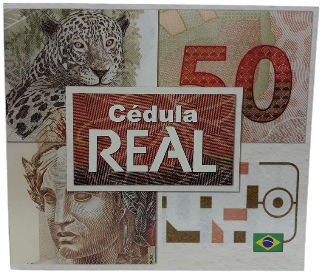 Folder Encarte para Cédula de 50 Reais Descritivo 2ª Família