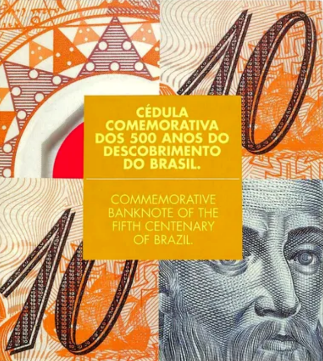 Cédula de 10 Reais Polímero FE no Folder Oficial do BaCen